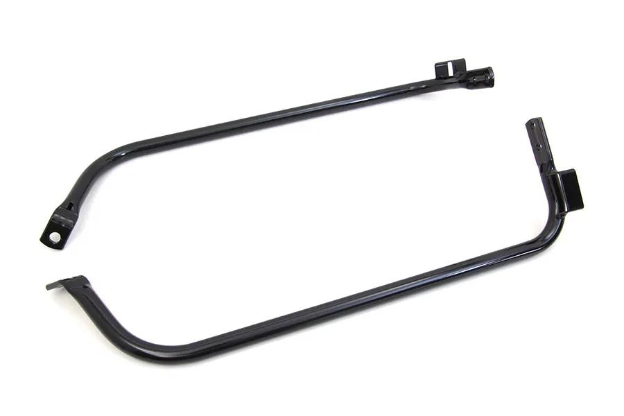 V-Twin Lower Saddlebag Guard Set Black for Harley Davidson FLTR and FLHRS Models by V-Twin