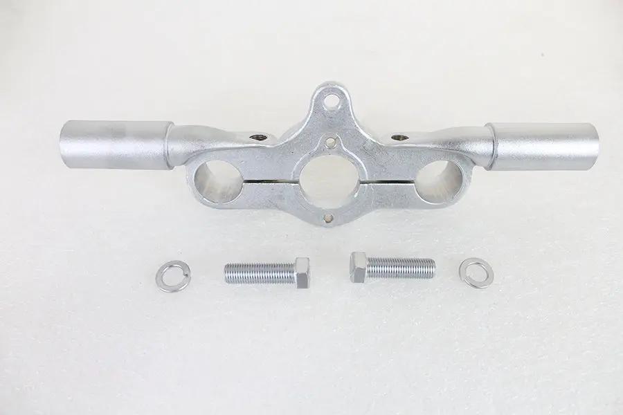 V-Twin Top Triple Tree Inline Satin Nickel for Harley Davidson EL and FL Models by V-Twin