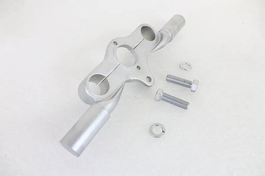 V-Twin Top Triple Tree Inline Satin Nickel for Harley Davidson EL and FL Models by V-Twin