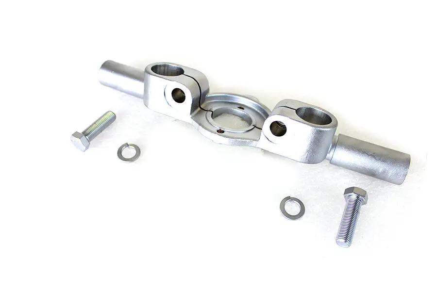 V-Twin Top Triple Tree Inline Satin Nickel for Harley Davidson EL and FL Models by V-Twin