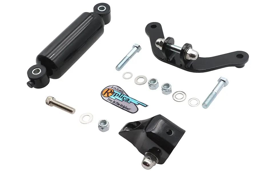 V-Twin Retro Spring Fork Shock Assembly in Black - Part 49-1567 by V-Twin