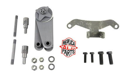 V-Twin WR Parkerized Spring Fork Scissor Steering Damper Kit for Harley Davidson EL Models by V-Twin