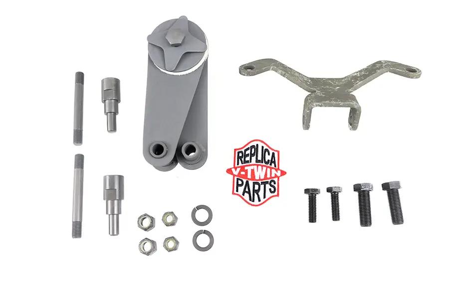 V-Twin WR Parkerized Spring Fork Scissor Steering Damper Kit for Harley Davidson EL Models by V-Twin