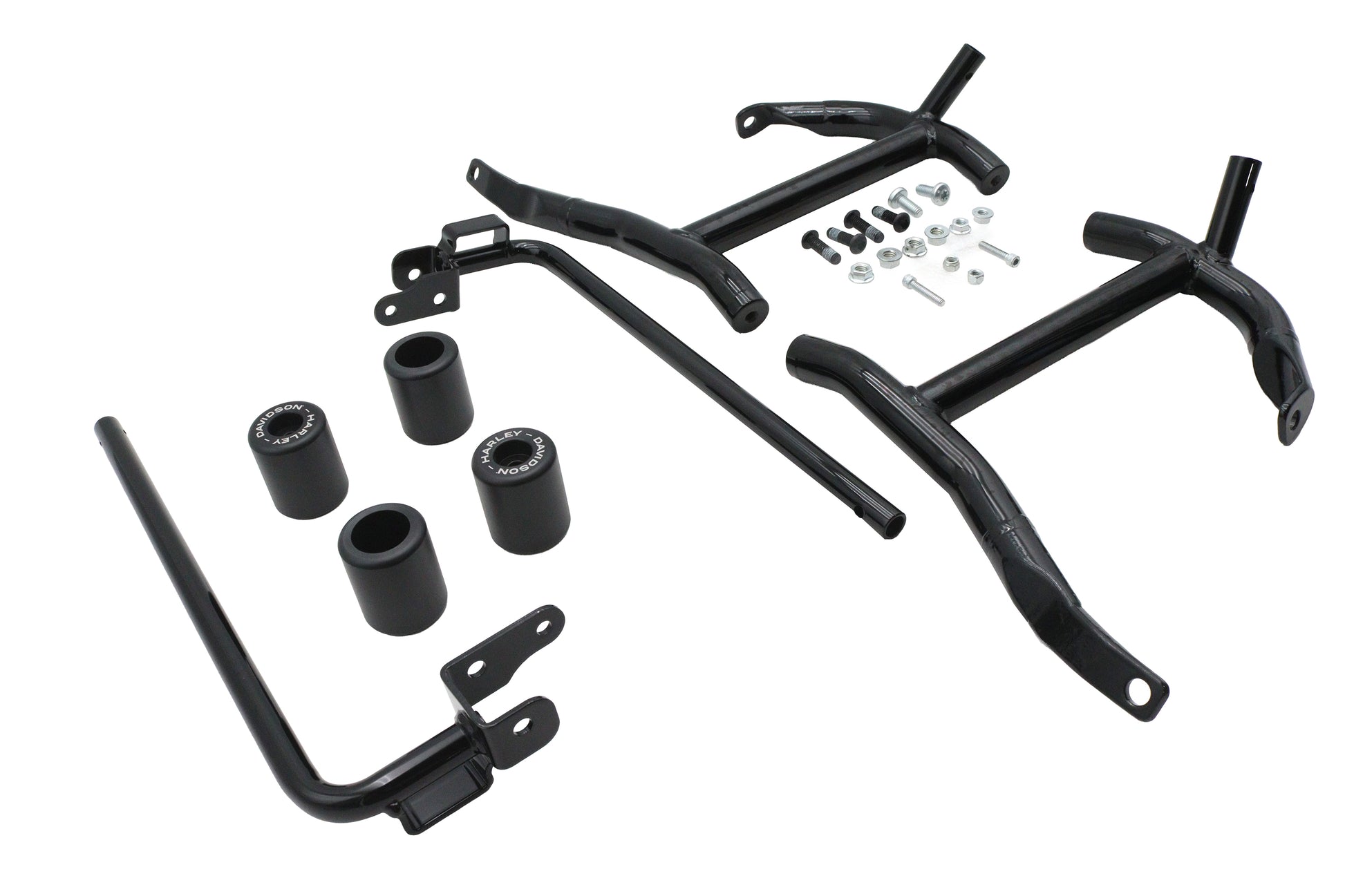 OE Saddlebag Guard Kit Gloss Black for Harley Davidson FLHX and FLTRX Models