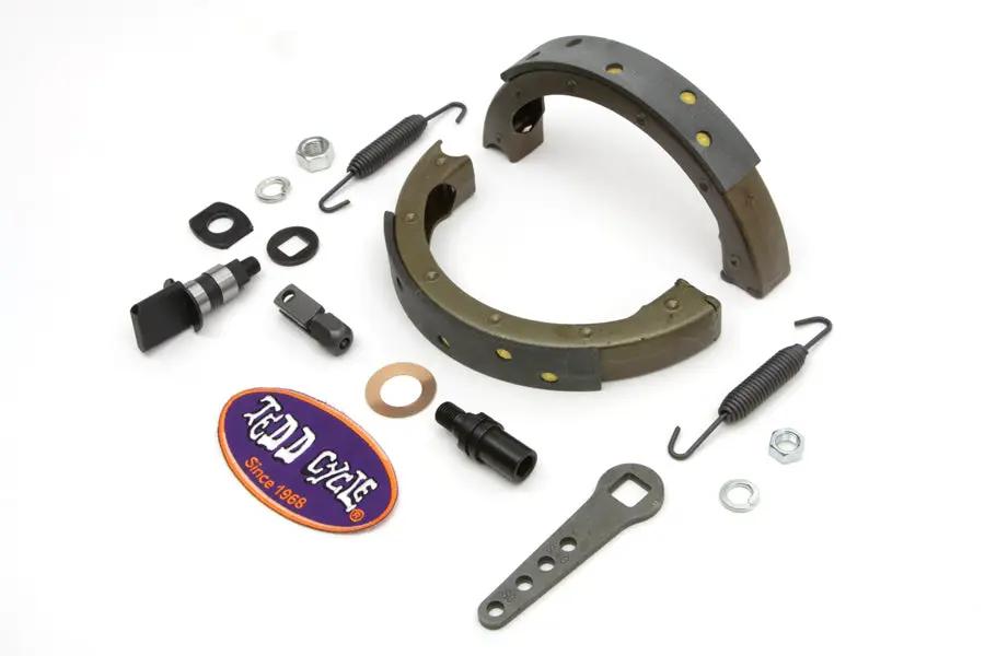 V-Twin Spring Fork Front Brake Shoe Kit for Harley Davidson EL 1936-1945 by V-Twin