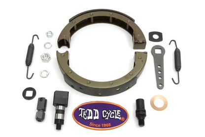 V-Twin Spring Fork Front Brake Shoe Kit for Harley Davidson EL 1936-1945 by V-Twin