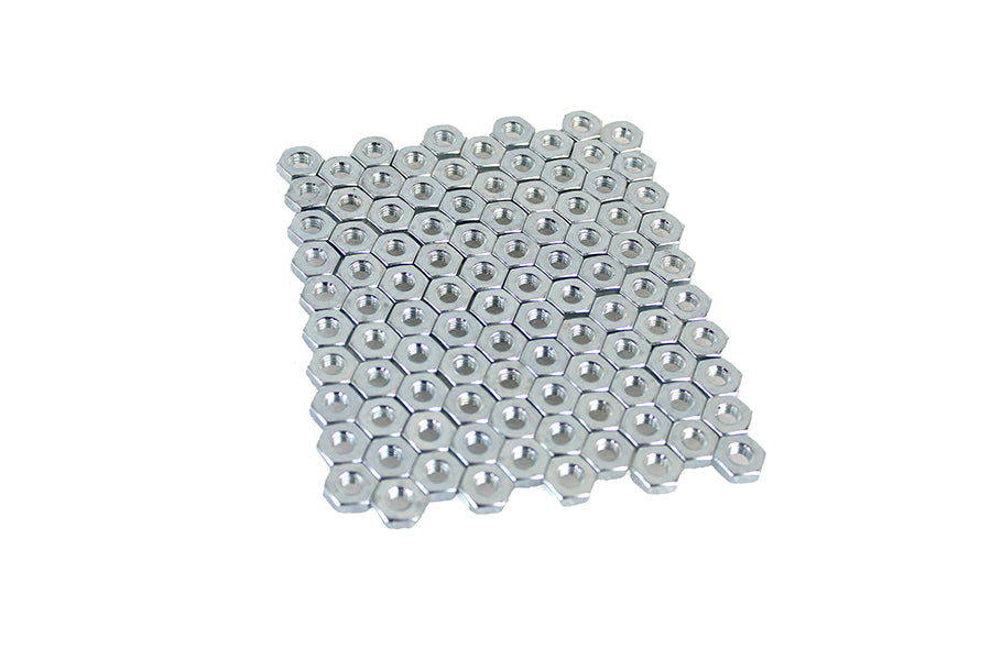 V-Twin 90480A205 Zinc Plated 12-28 Hex Nut for Early Model Pedal Drives