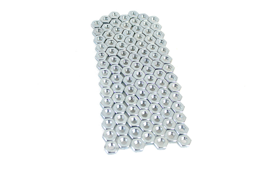V-Twin 90480A205 Zinc Plated 12-28 Hex Nut for Early Model Pedal Drives