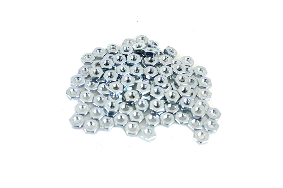 V-Twin 90480A205 Zinc Plated 12-28 Hex Nut for Early Model Pedal Drives