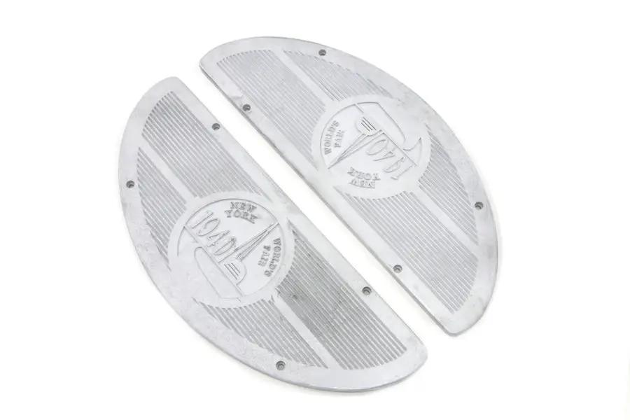 V-Twin World's Fair 1940 Alloy Footboard Inserts for Harley Davidson FL Models by V-Twin