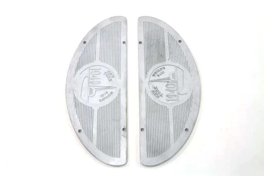 V-Twin World's Fair 1940 Alloy Footboard Inserts for Harley Davidson FL Models by V-Twin
