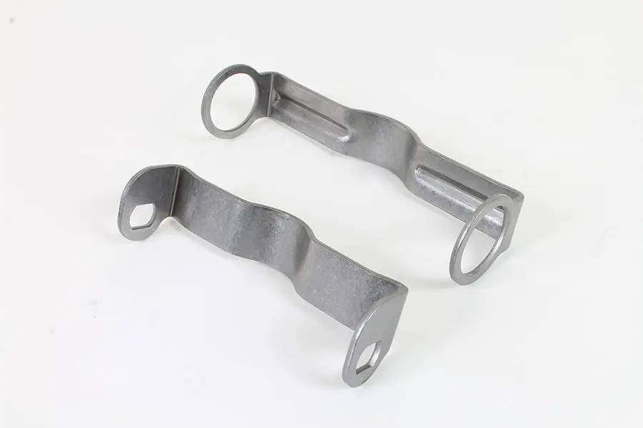 V-Twin Raw Spring Fork Shock Bracket Set for Harley Davidson EL Models by V-Twin