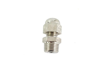 V-Twin Knucklehead Nickel Plated Rocker Box Cap with Fitting - Fits 1936-1937 Harley Davidson EL by V-Twin