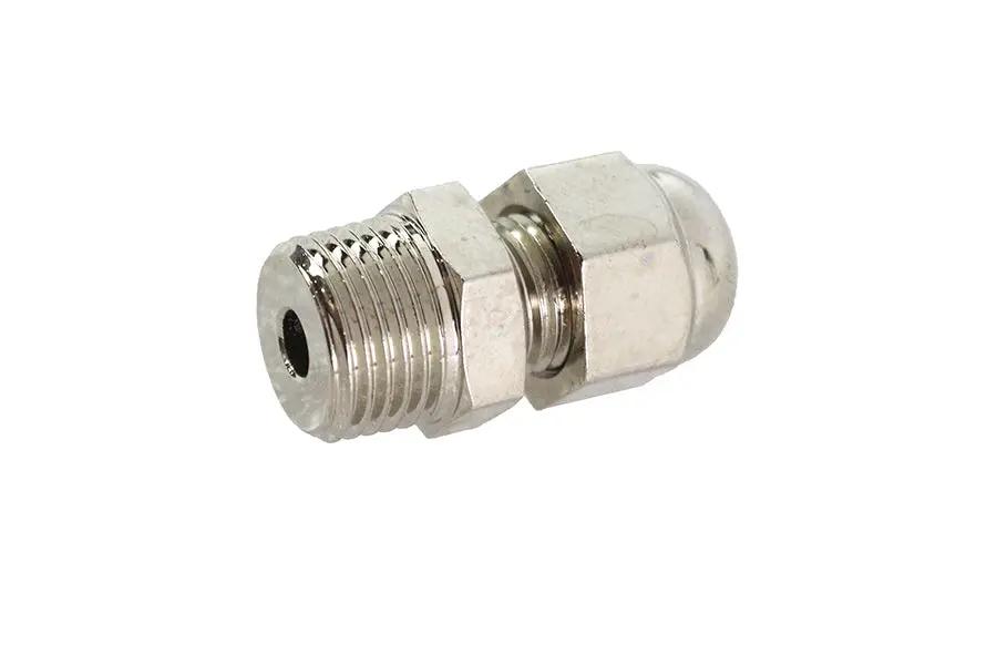 V-Twin Knucklehead Nickel Plated Rocker Box Cap with Fitting - Fits 1936-1937 Harley Davidson EL by V-Twin