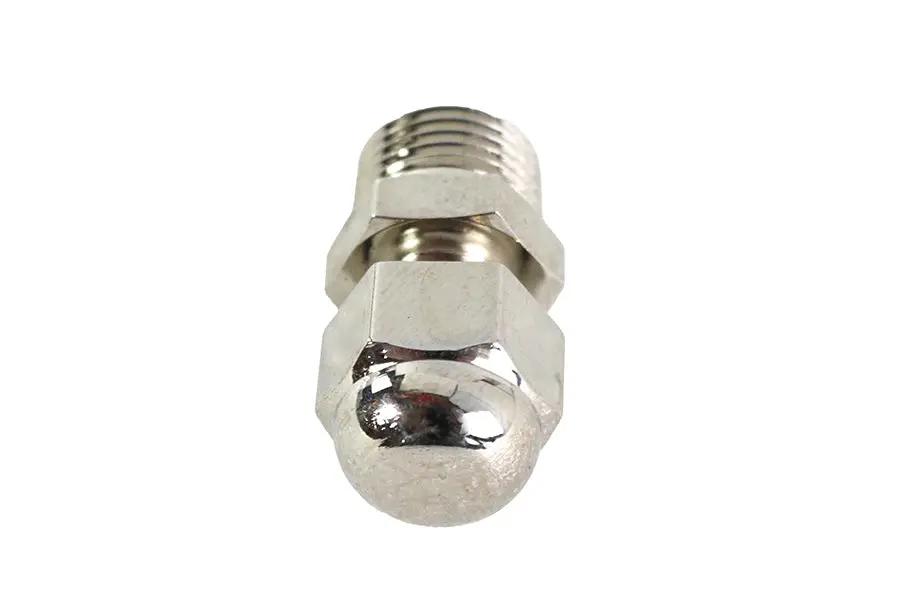 V-Twin Knucklehead Nickel Plated Rocker Box Cap with Fitting - Fits 1936-1937 Harley Davidson EL by V-Twin