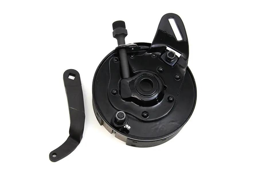 V-Twin 49-1875 45 Inch Black Rear Brake Backing Plate Assembly for Harley Davidson W Models by V-Twin