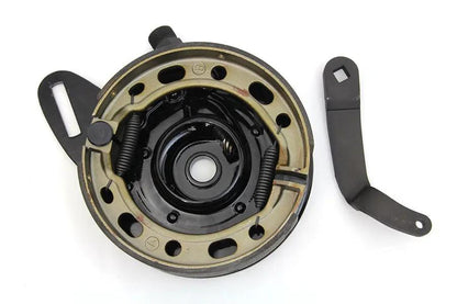 V-Twin 49-1875 45 Inch Black Rear Brake Backing Plate Assembly for Harley Davidson W Models by V-Twin