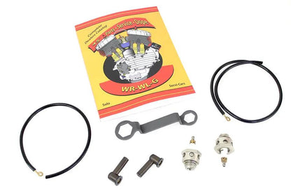 V-Twin 45 Inch W/G 18mm Replica Spark and Wire Plug Kit for Harley Davidson VL and W Models by V-Twin