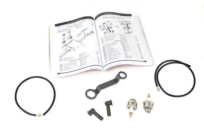 V-Twin 45 Inch W/G 18mm Replica Spark and Wire Plug Kit for Harley Davidson VL and W Models by V-Twin
