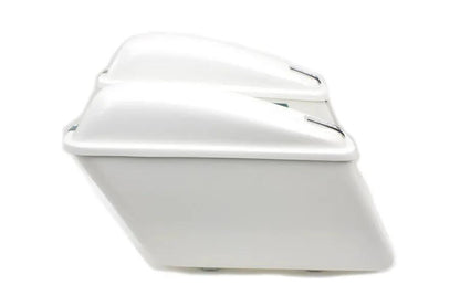 V-Twin Replica White Saddlebag Set for Harley Davidson FL Models by V-Twin