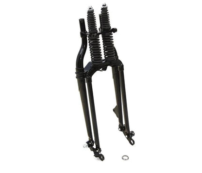 V-Twin Black 18 Inch Offset Spring Fork Assembly for Harley Davidson FL & UL Models by V-Twin