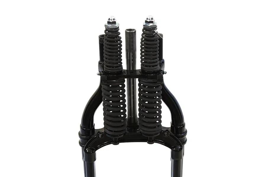 V-Twin Black 18 Inch Offset Spring Fork Assembly for Harley Davidson FL & UL Models by V-Twin