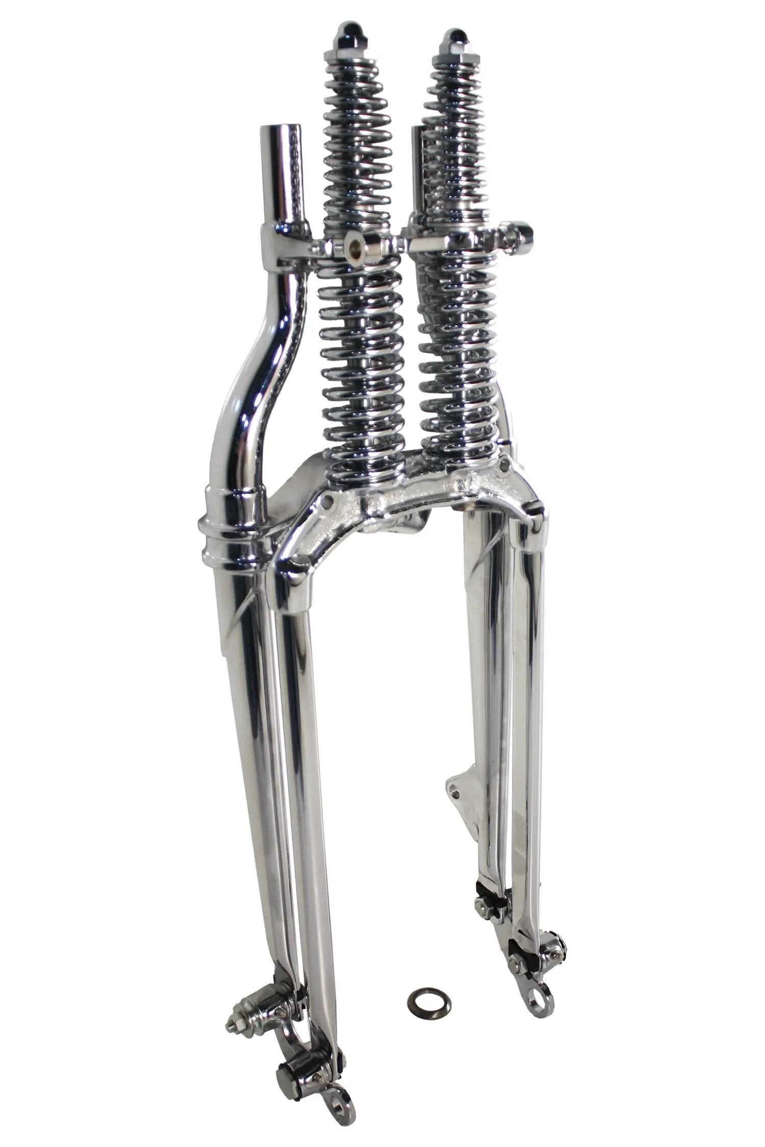 V-Twin 18 Inch Offset Spring Fork Assembly for Harley Davidson - Part Number 0260112 by V-Twin