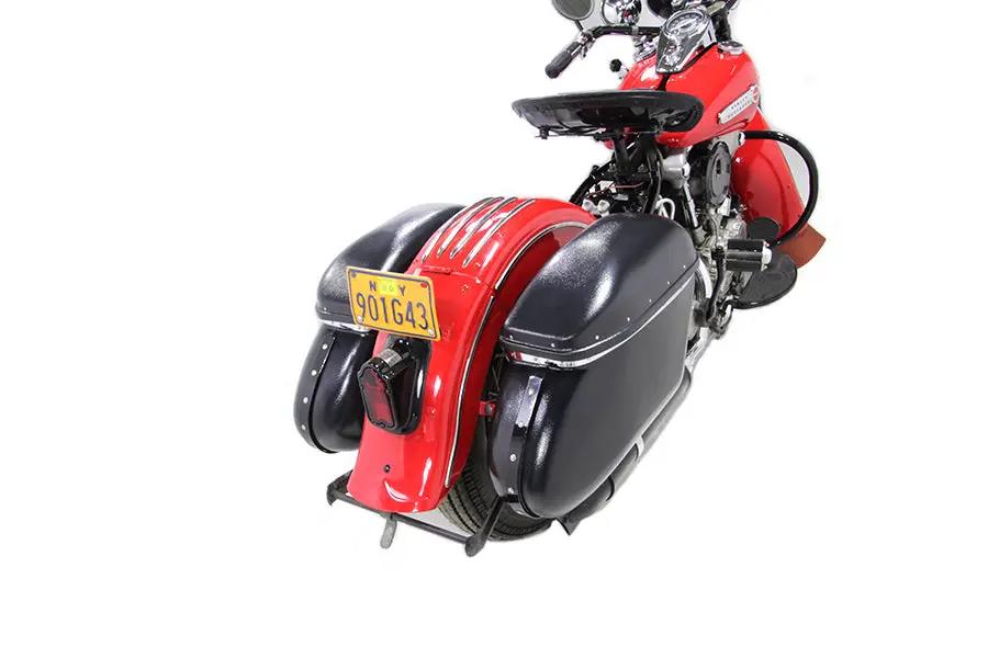 V-Twin Black Magic Royalite Saddlebag Set for Harley Davidson FL (1958-1967) by V-Twin
