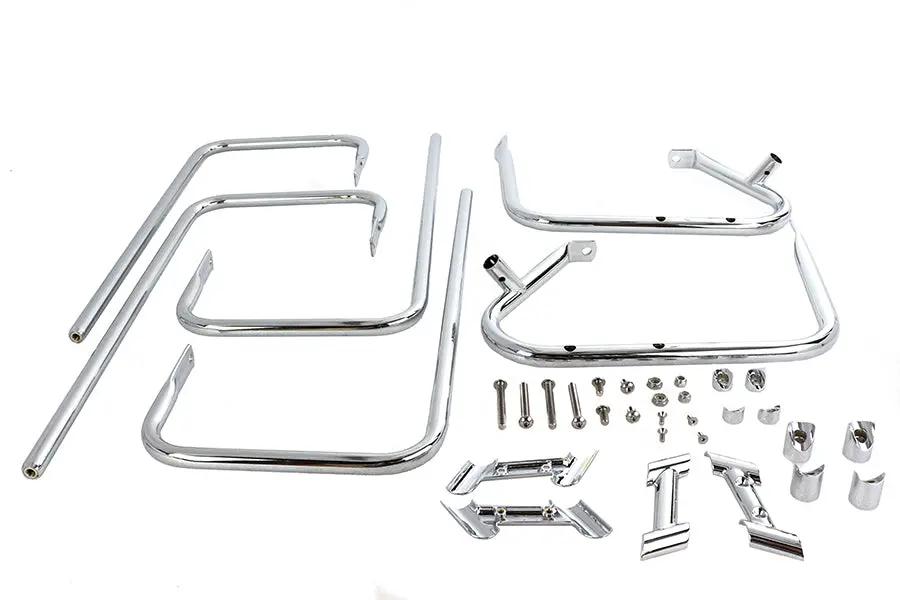 V-Twin Chrome Saddlebag Guard Kit for Harley Davidson FLHT (1997-2006) by V-Twin