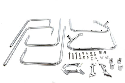 V-Twin Chrome Saddlebag Guard Kit for Harley Davidson FLHT (1997-2006) by V-Twin