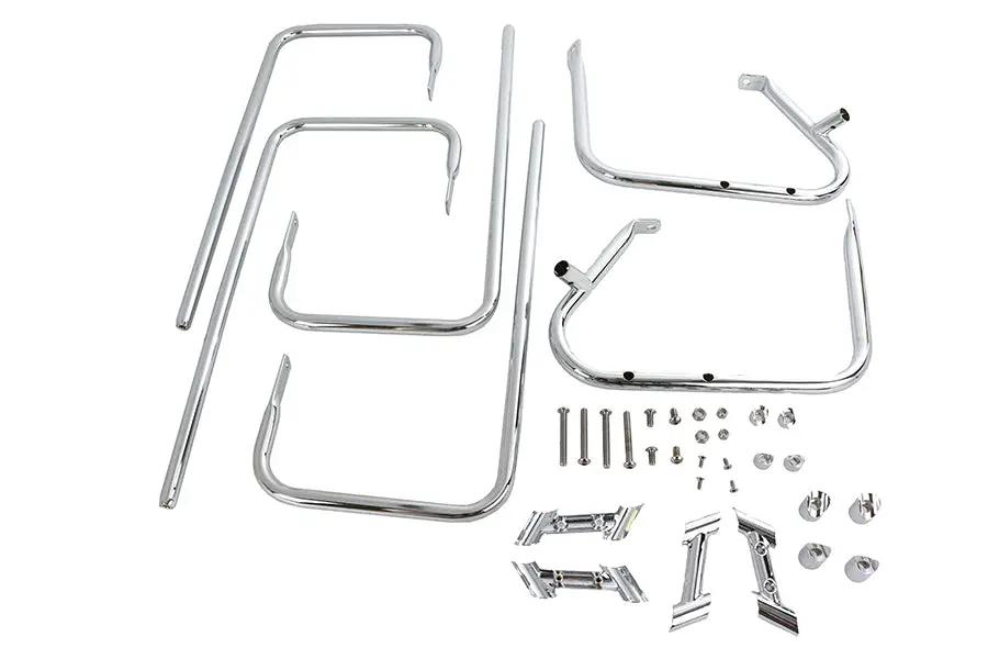 V-Twin Chrome Saddlebag Guard Kit for Harley Davidson FLHT (1997-2006) by V-Twin