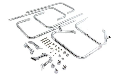 V-Twin Chrome Saddlebag Guard Kit for Harley Davidson FLHT (1997-2006) by V-Twin