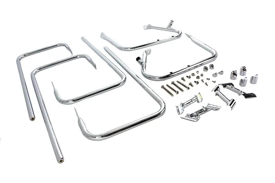 V-Twin Chrome Saddlebag Guard Kit for Harley Davidson FLHT (1997-2006) by V-Twin