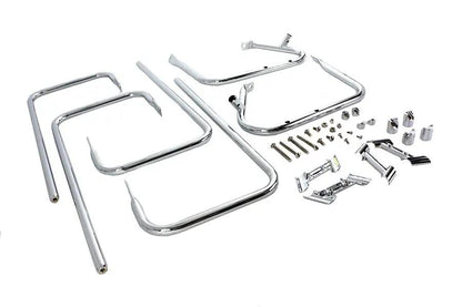 V-Twin Chrome Saddlebag Guard Kit for Harley Davidson FLHT (1997-2006) by V-Twin
