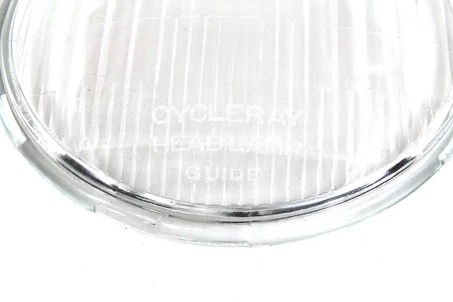 V-Twin Spring Fork Headlamp Glass Lens Clear - 6.5 Inch Diameter by V-Twin