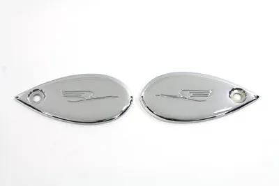 Paughco Chrome Rocker Cover Set with Bird for Spring Forks - Part 168B by Paughco