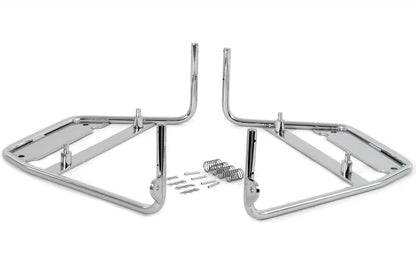 V-Twin Bubble Bag Chrome Mount Bracket Set for Harley Davidson FL (1958-1967) by V-Twin