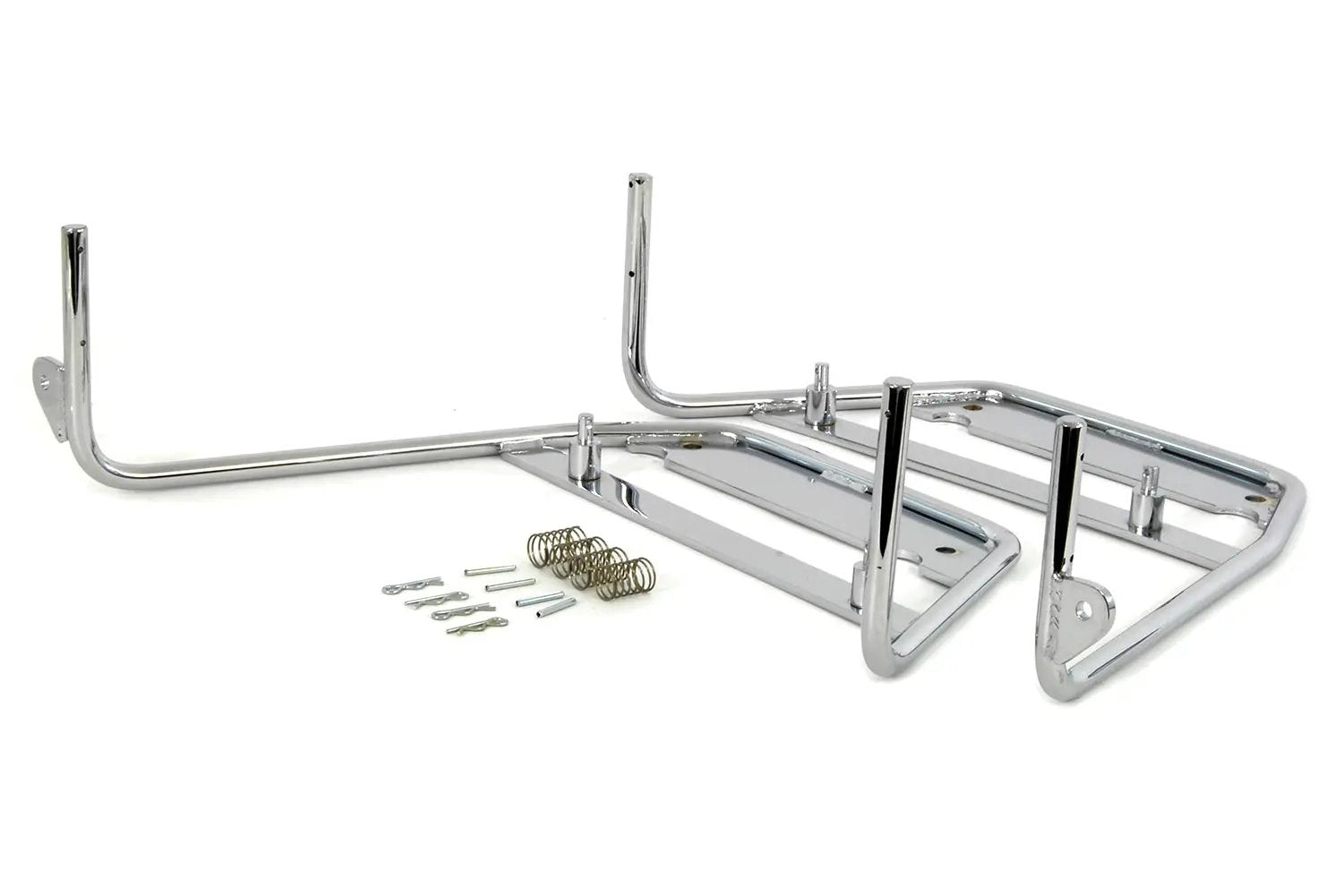 V-Twin Bubble Bag Chrome Mount Bracket Set for Harley Davidson FL (1958-1967) by V-Twin