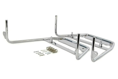 V-Twin Bubble Bag Chrome Mount Bracket Set for Harley Davidson FL (1958-1967) by V-Twin