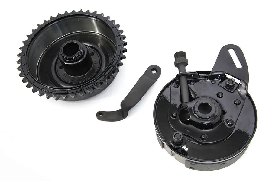 V-Twin 45 Inch Rear Brake Drum and Backing Plate Assembly for Harley Davidson W Models by V-Twin