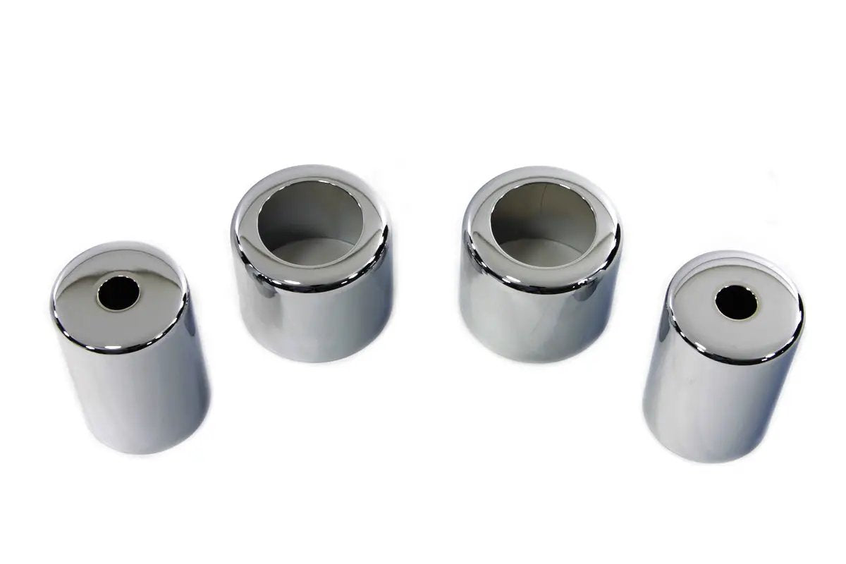 V-Twin Chrome Spring Fork Spring Cover Set for Harley Davidson EL and FL Models by V-Twin