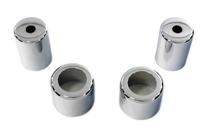 V-Twin Chrome Spring Fork Spring Cover Set for Harley Davidson EL and FL Models by V-Twin