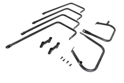 V-Twin Black Saddlebag Rail for Harley Davidson FLT Models - Durable Steel Construction by V-Twin