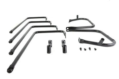 V-Twin Black Saddlebag Rail for Harley Davidson FLT Models - Durable Steel Construction by V-Twin