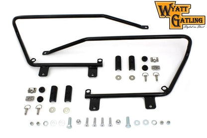 V-Twin Wyatt Gatling Saddlebag Brackets and Stud Kit for Harley FXST Models by V-Twin