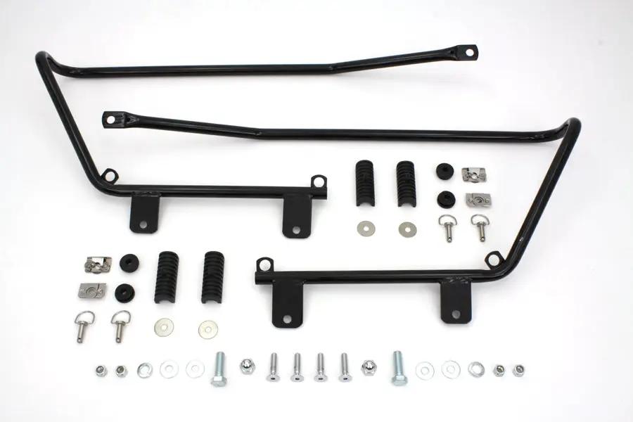 V-Twin Wyatt Gatling Saddlebag Brackets and Stud Kit for Harley FXST Models by V-Twin