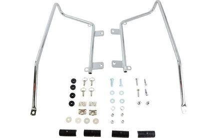 V-Twin Wyatt Gatling Saddlebag Bracket Kit Chrome for Harley Davidson FXST (1984-1993) by V-Twin