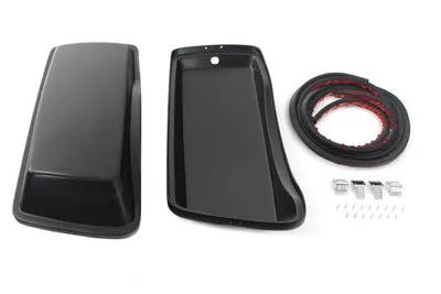 V-Twin Black Saddlebag Lid Kit for Harley Davidson FLT Models (1985-1992) by V-Twin