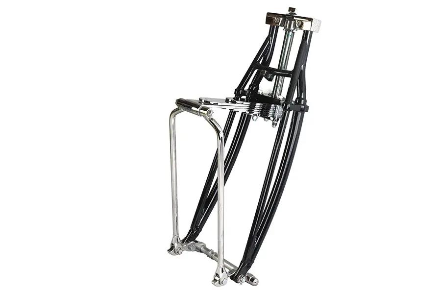 V-Twin Leaf Spring Fork Assembly with Headlamp Brackets – 44 Inch Length, 7 Inch Rocker Space, Includes Top Crown Nut by V-Twin