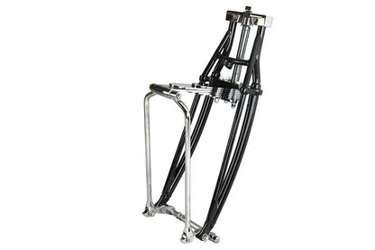 V-Twin Leaf Spring Fork Assembly with Headlamp Brackets – 44 Inch Length, 7 Inch Rocker Space, Includes Top Crown Nut by V-Twin